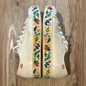 Keds x Rifle Paper Co. Triple Kick Rosalie Embroidered Jute Sneaker